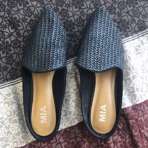 Black Loafer Slides